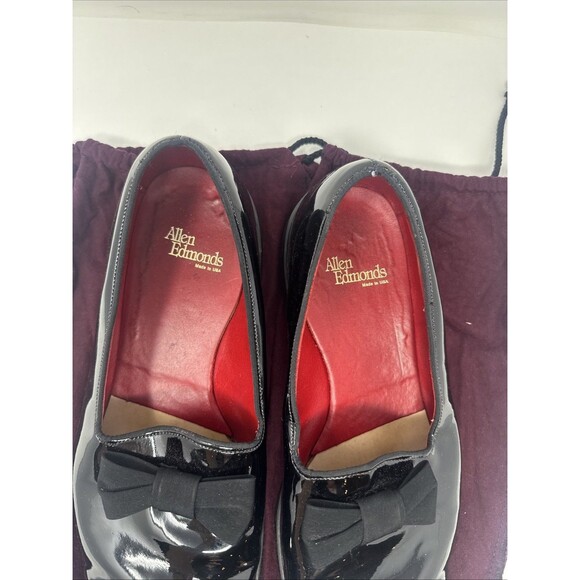 Allen Edmonds Black Patent Leather Formal Dress Shoes Tuxedo Bow Tie SZ 11.5 EE main image 5